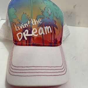 Living the Dream Hat Snapback Blue Hat Adult‎ Adjustable Cap Blue Snapback Hat